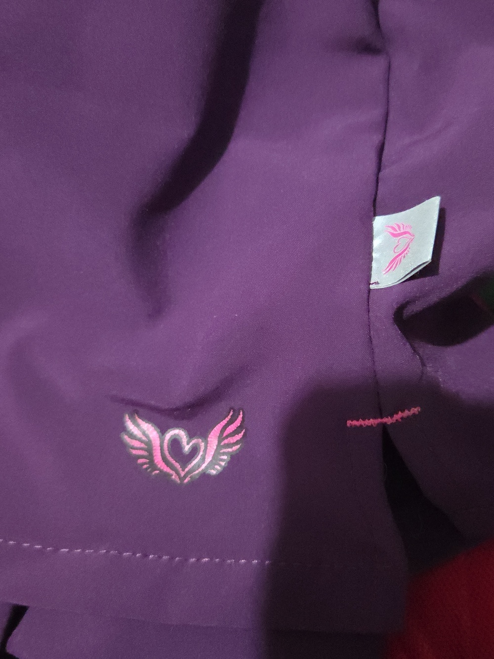 Smitten Short-Sleeve V-Neck Purple Top - Picture 5 of 5